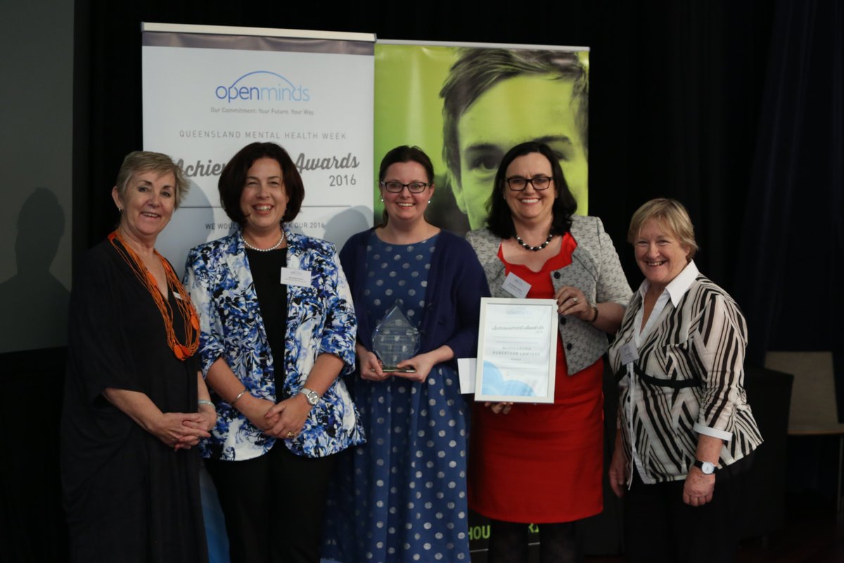 OpenMindsAus's tweet photo. ‘Workplace Award (large)’ winner McCullough Robertson Lawyers  #qmhw  #valuementalhealth  #2016QueenslandMentalHealthWeekAchievementAwards https://t.co/ozHVIF3sGS