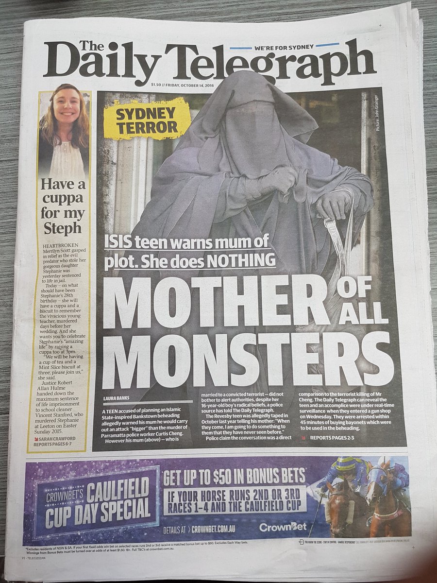 Luke_Chidgey's tweet photo. Fear mongering at its best! gg @dailytelegraph #SydneyTERROR 😱 #MotherOfAllMONSTERS 👹 #KeepEmScared #FuelTheFire https://t.co/D7pQCLFtm5