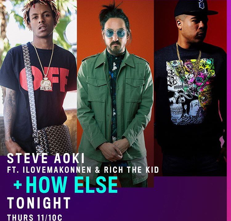 Almost showtime! Bringing my dawgs @richthekid @ilovemakonnen for #HOWELSE on @wonderlandmtv!! https://t.co/8KYseI9W0C