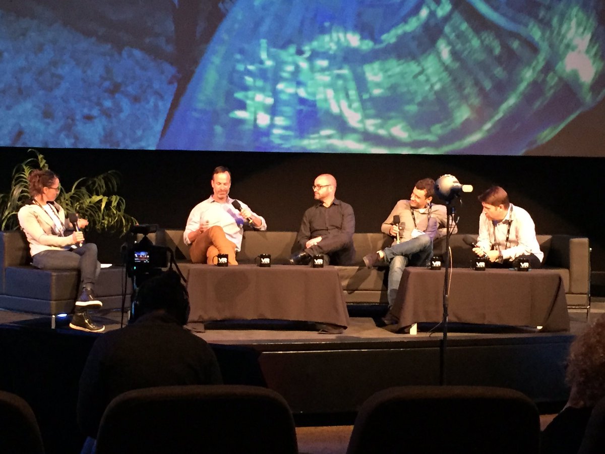 TheFoundryTeam's tweet photo. L to R: @Da_VFX_Chick, Jon Wadelton (The Foundry), Tim Milliron (Lytro), Jake Mintz (GoogleVR), Kim Libreri (Epic Games) #VROTL2016 https://t.co/NYBgf62jWR