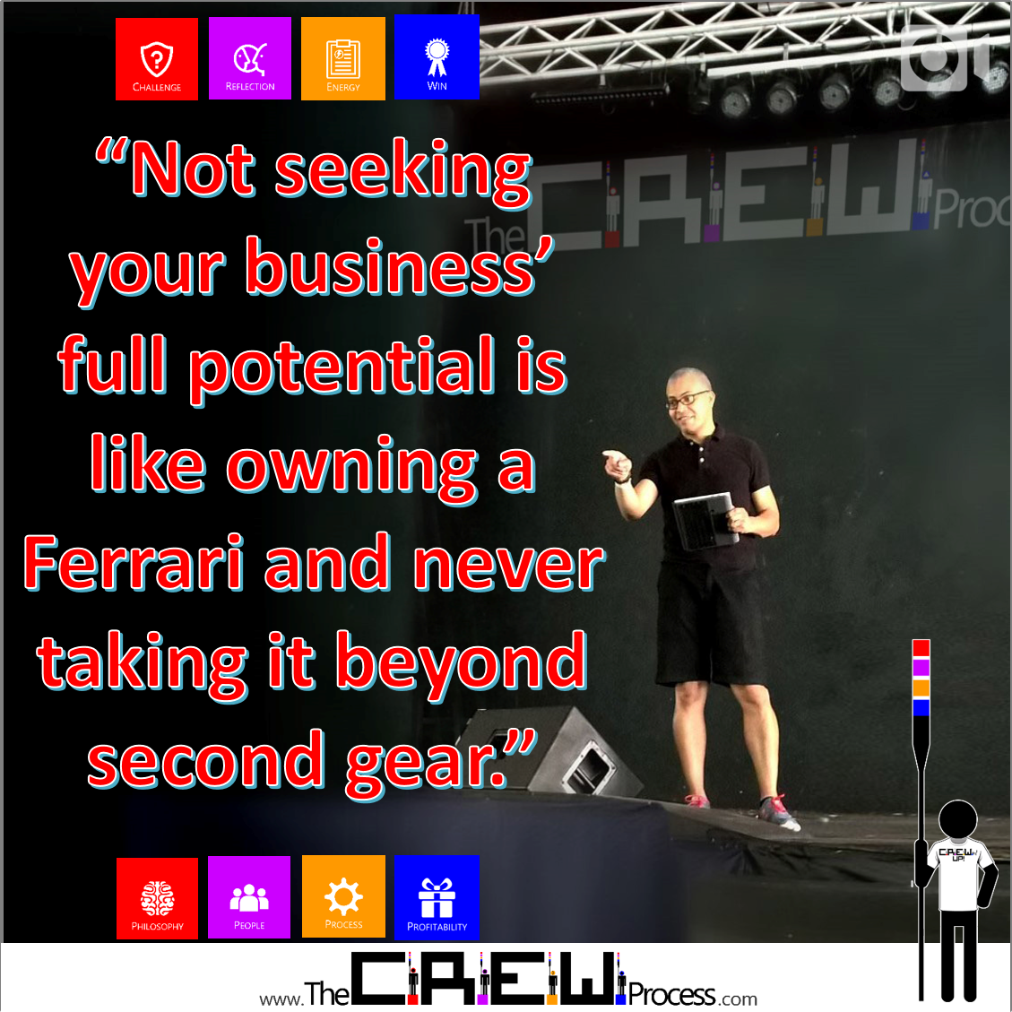 theCREWprocess's tweet photo. “Not seeking your business’ full potential is like owning a Ferrari and never taking it beyond second gear.” https://t.co/sgZuDo6YjX