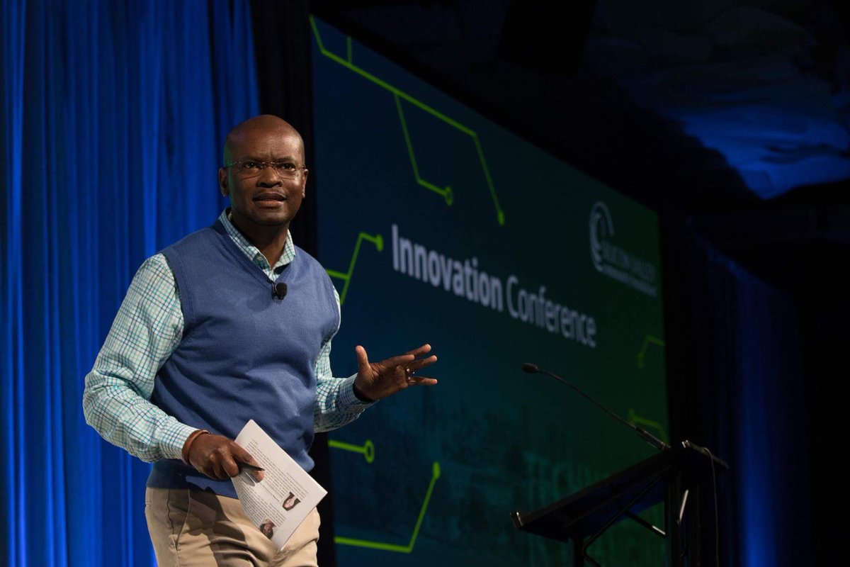 RemyGoldsmith's tweet photo. Great pic of @cedbrownsaid introing @siliconvalleycf plenary re challenges &amp; benefits re #tech training earlier this week #innovatecf https://t.co/jEkDzWARPx