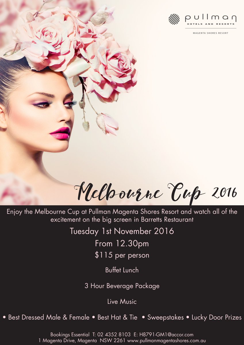 Everything you need is right here for a memorable Melbourne Cup Day! #MelbourneCup #pullmanmagentashoresresort