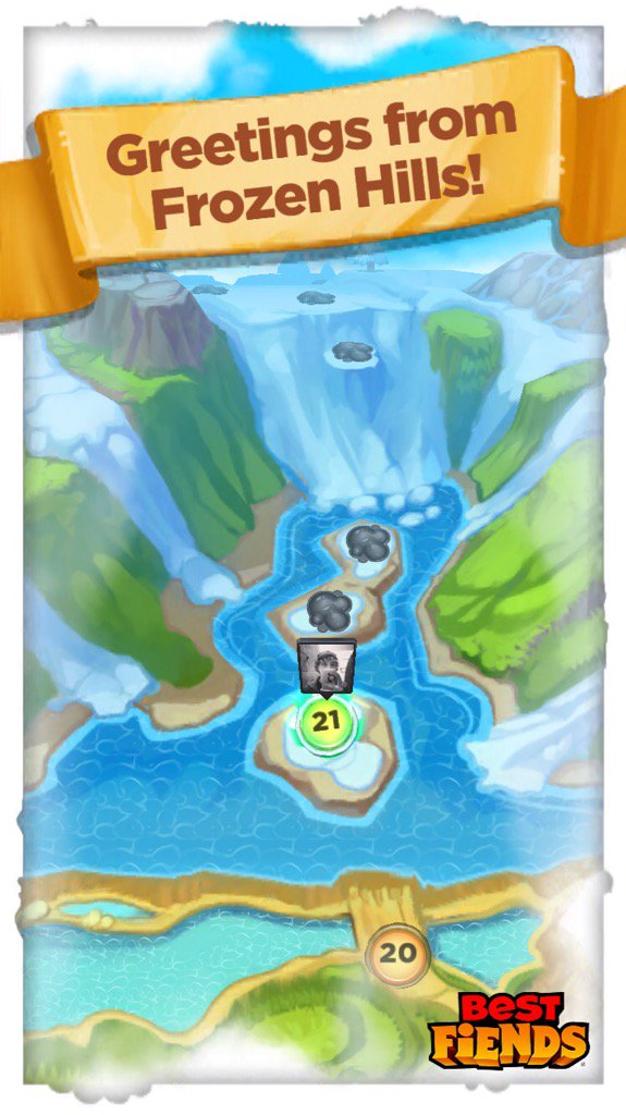 Restatement's tweet photo. Gate Opened! Bring on the Frozen Hills in #BestFiends - Download FREE - https://t.co/txGXmMll5H via @bestfiends https://t.co/VfmJOqfhye