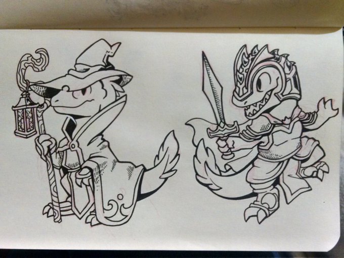 And #inktober2016 days 10 through 13 
