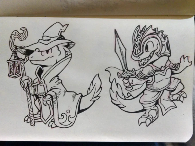 And #inktober2016 days 10 through 13 