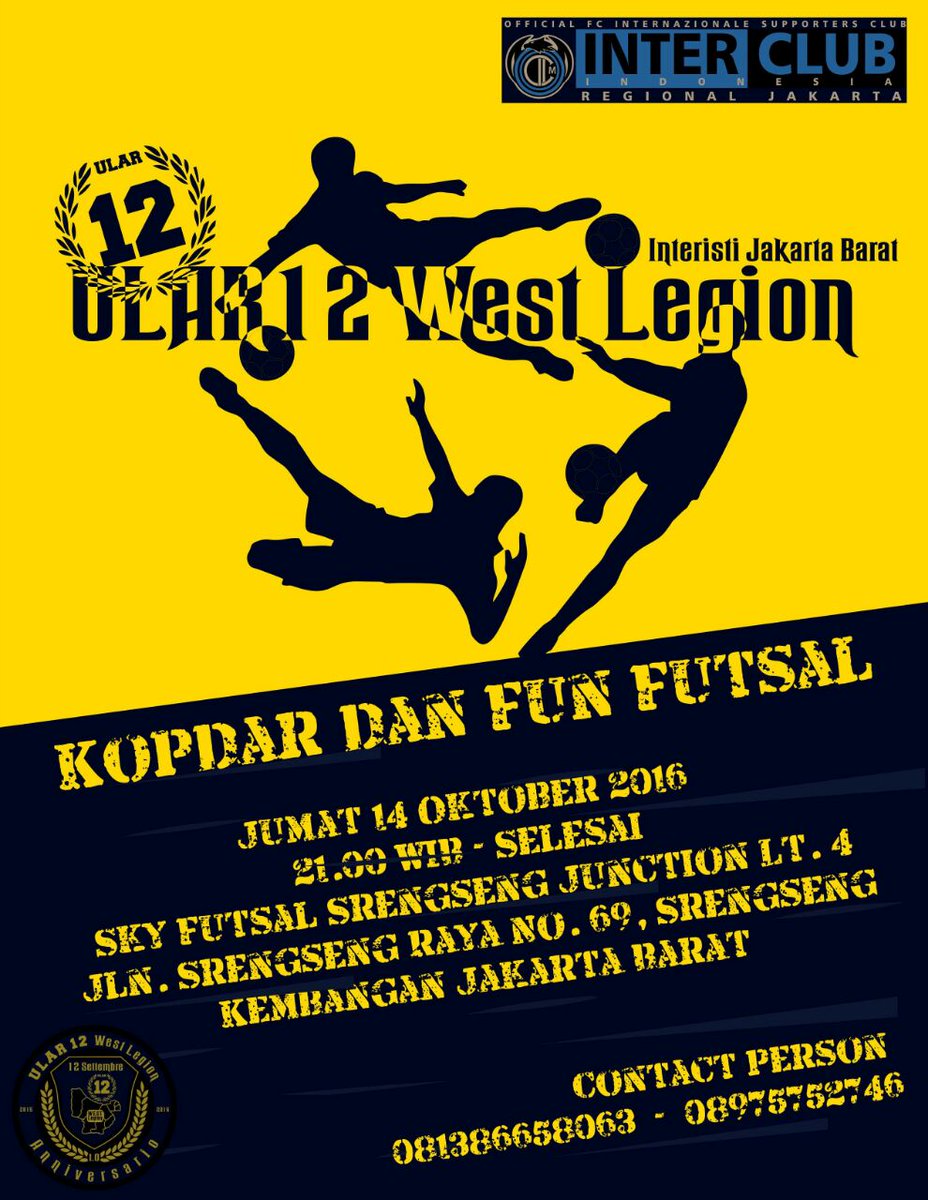 WestLegionAle's tweet photo. Yuk, abang2 dan none di Jakarta Barat dan sekenanya. Kite keringetan bareng malem ini. Info cek flyer https://t.co/jAfuokbxi5