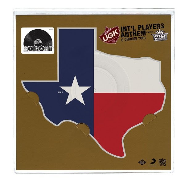 Shut up and take my money.

UGK &amp; Outkast's "Int'l Players Anthem" set to be released on special Texas-shaped vinyl. pnps.co/1He2t