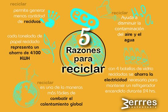 3errresmx's tweet photo. #TipsSustentables Reciclar tienes muchos beneficios, aquí te dejamos algunas buenas razones. #3errres https://t.co/A6gQqxVkt8