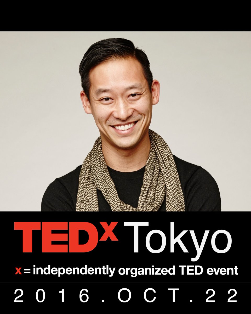 📢 TEDxTokyo 2016 "Today Decides Tomorrow"
【Speaker Announcement】🎤
<a href="/mikepeng/">Mike Peng</a> 
Creative Strategist and Catalyst
#tedxtokyo #tedx #tokyo