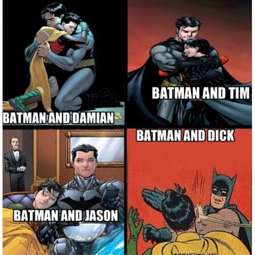 TheTruNightwing's tweet photo. "No hugs for me Bruce....?" https://t.co/3RCMPncb2n