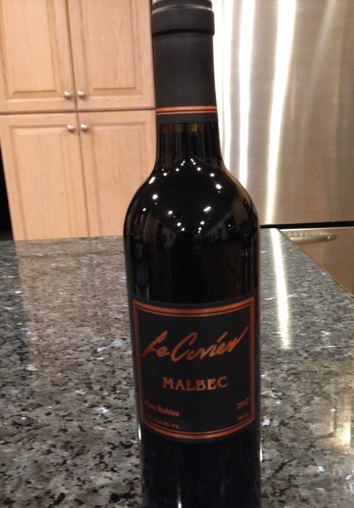 Ready to enjoy this nice bottle of wine with my wife. #Malbec #Happybirthday