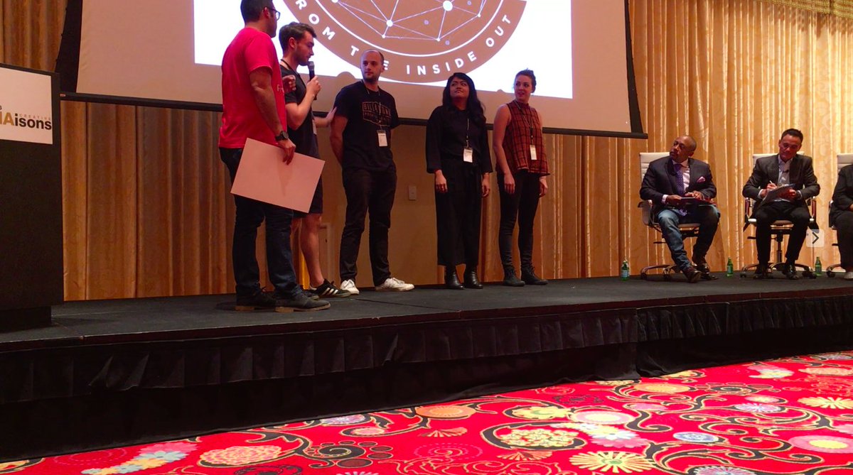 NakedEurope's tweet photo. Our boys on stage with the fantastic @TheSharkDaymond and @HarringtonKevin with invaluable advice from Prof. Saras Sarasvathy. #LIA2016 https://t.co/B8c3pCA9lB