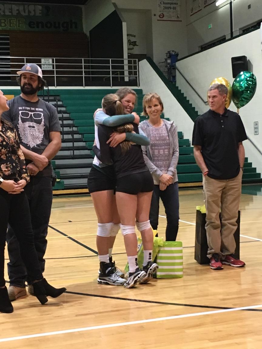beesAD1's tweet photo. Volleyball senior night 
Congratulation  Michaila Walton and Kiley McMurtrey
@beesadmin
@Bonnevillebees https://t.co/tBDPvHMdJO