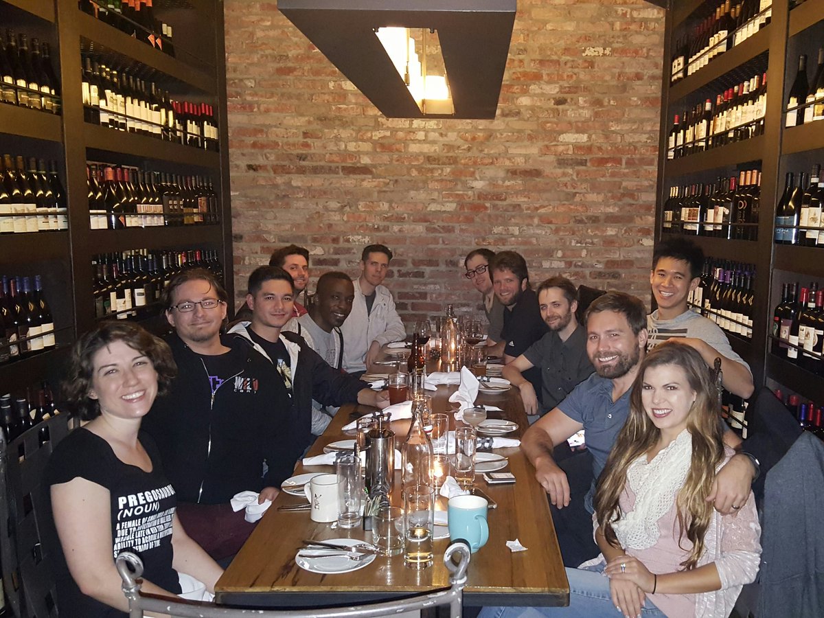 arkjesse's tweet photo. Team Dinner! @survivetheark @arkjeremy @SusanCStieglitz @KaydHendricks @ComplexMinded @nayvihn @ttaylor1337 @WaylonWinn @ForestF1re https://t.co/1nnyvxWQY9