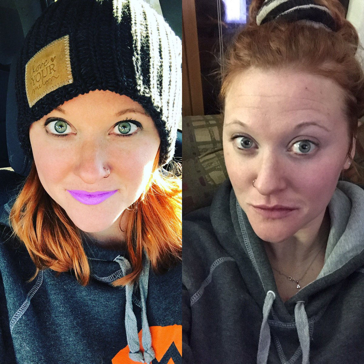 Mrs_sunchips's tweet photo. From left to right with one wipe thanks to the complimentary wipes I got from my #FlawlessVoxBox. https://t.co/KhhIFTg6NR