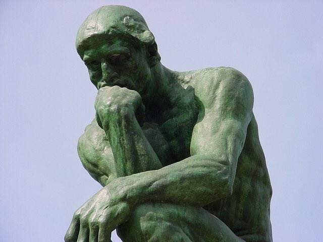 GCreel77's tweet photo. Modern day Thinking Man. #whoneedsadrink
#creativesprint #vcubizcreate https://t.co/y67SuY6Qao