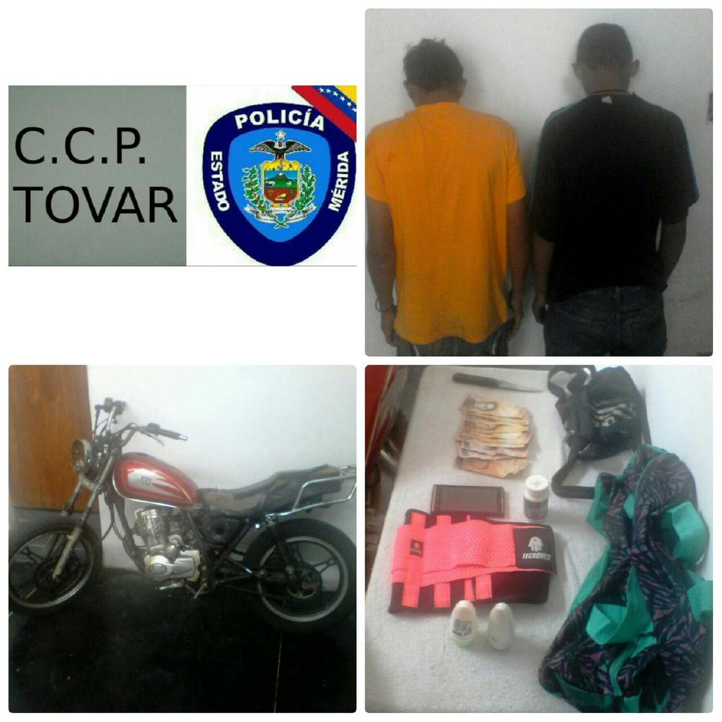 CcpTovar's tweet photo. @polimerida @AlvaroSC CCP TOVAR ciudadanos aprehendidos por robo sector el Amparo https://t.co/xh0P2RAmFk