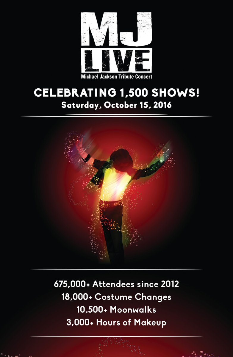 Sat. Oct 15 marks 1500 shows of <a href="/MJLiveVegas/">MJ Live</a>! Its been a magical journey &amp; we are still going strong! #MJLIVE nightly 7pm @LVStratosphere