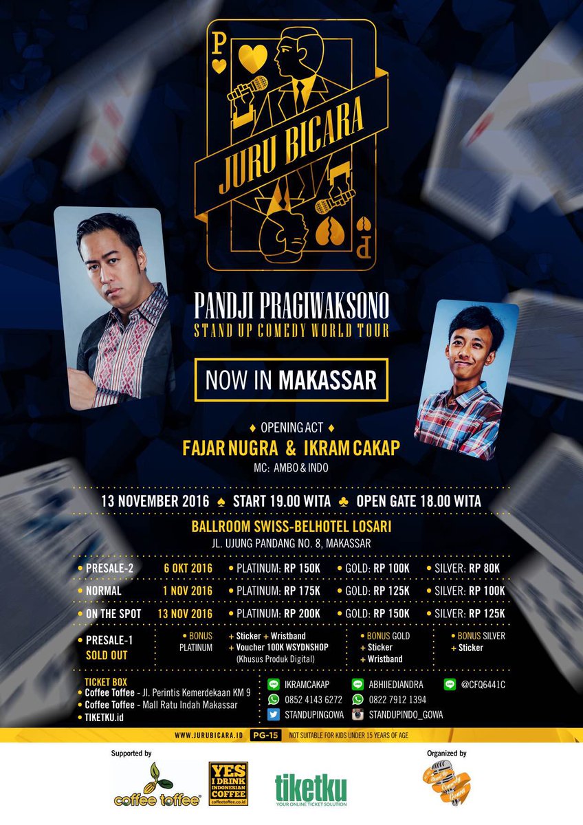 masih ngantuk efek semalam,hmmm jngnmi fikir itu,intinya adami tiketta untuk juru bicara pandji kah??,ayoo cepat maumi habis <a href="/StandUpInGOWA/">STAND UP INDO GOWA</a>