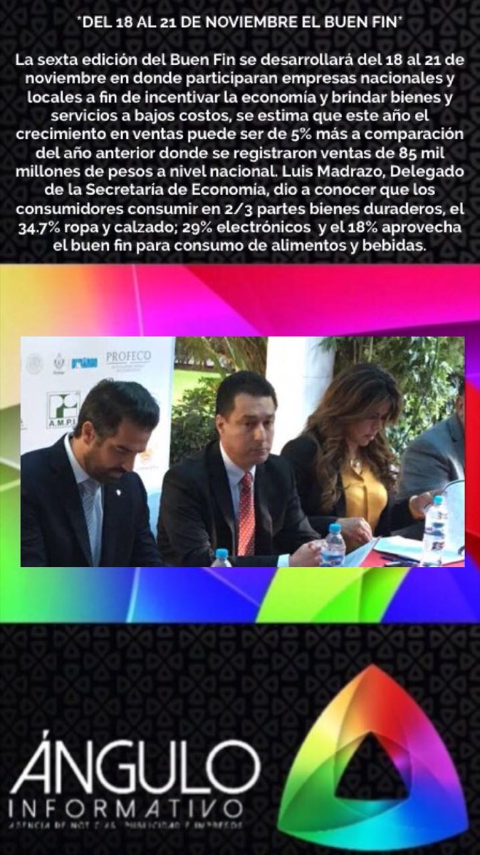AnguloInforma's tweet photo. DEL 18 AL 21 DE NOVIEMBRE EL BUEN FIN @Diana_Ocon https://t.co/OB8WSzl65H