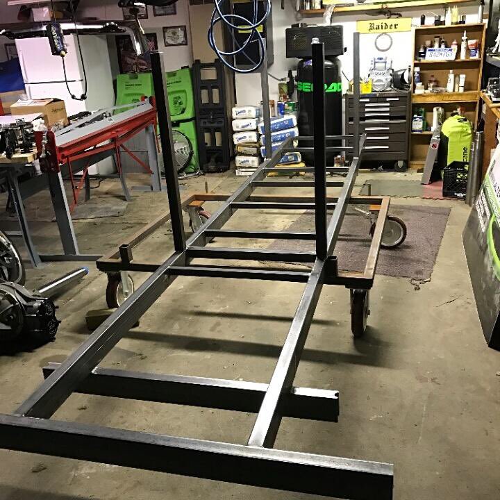Did you see this? Frame is built and the grand opening is one step closer! #madeinamerica #ComingSoon #toledo #barbike #beer #fun #Pedalpub