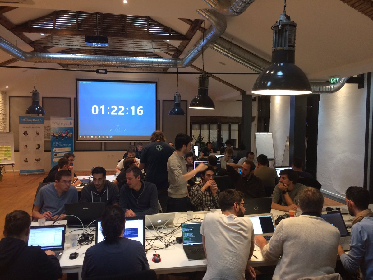 MonkeyPatch_io's tweet photo. Ça va très vite, plus qu'1h22 pour finir les 3 exercices du défi1 #mktd https://t.co/HmRDmo7FmM