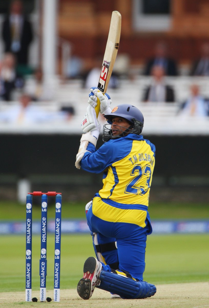 ICC's tweet photo. Can you ever get tired of this shot?! Watch the first time @TmDilshan_23 unleashed his signature play at #WT20 2009! https://t.co/AaVAZpzxyX https://t.co/WhQDL3qWvj