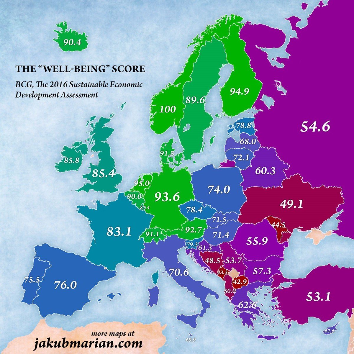 What makes people happy in Europe’s most desirable countries? wef.ch/2dHu0j3