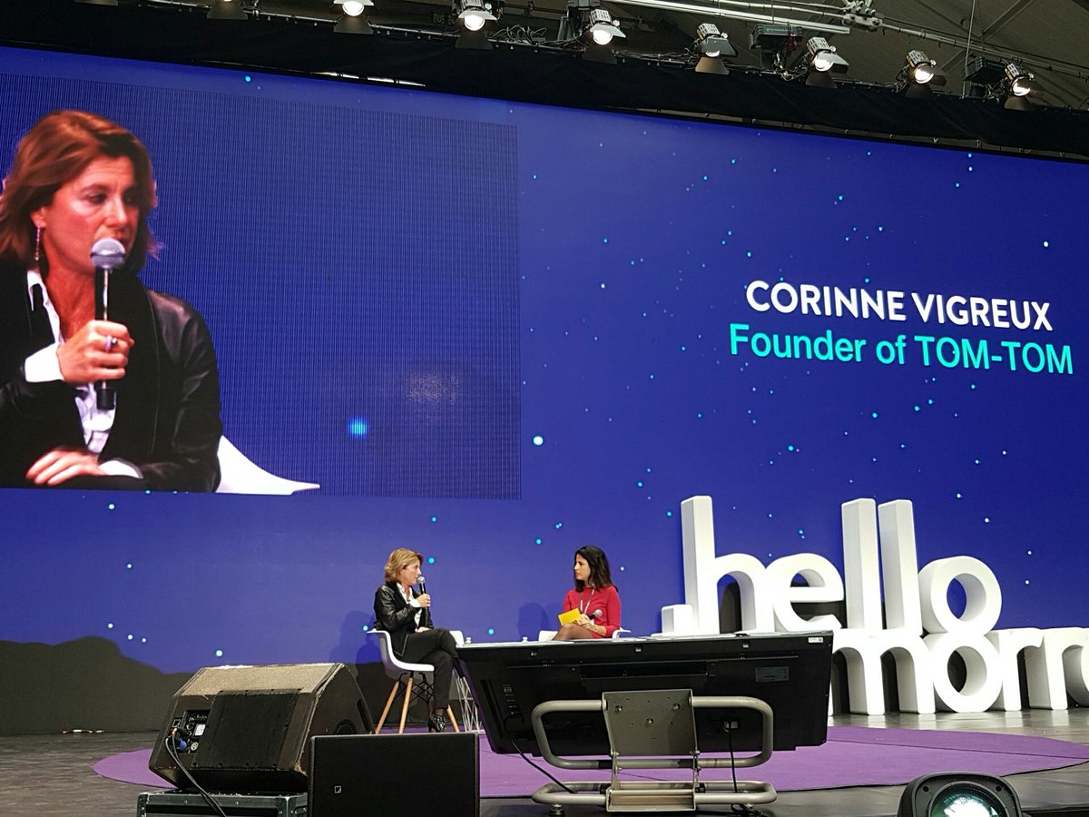 GosheGosheGoshe's tweet image. #HTSummit @CorinneVigreux @TomTom: solution to urban transport AI &amp;amp; autonomous cars? And a dash of #commuteless bit.ly/2dOIBcb