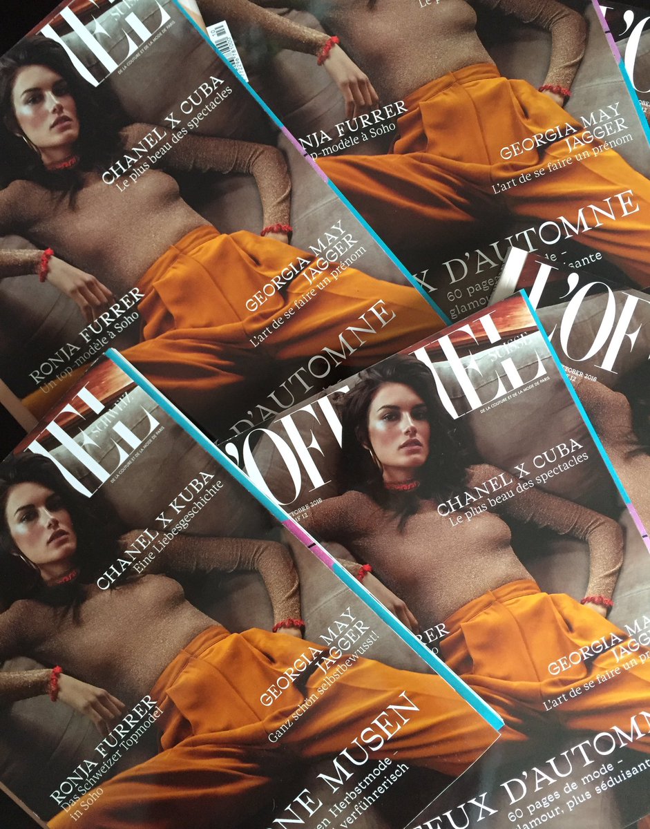Just in time for the weekend! #lofficielswitzerland October issue. Now available on nationwide newsstands