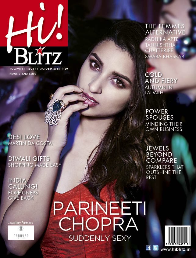 Hi! blitz presents its sizzling October cover with the very talented Parineeti Chopra.
<a href="/parineetichopra/">Parineeti Chopra</a>, @hiblitzindia