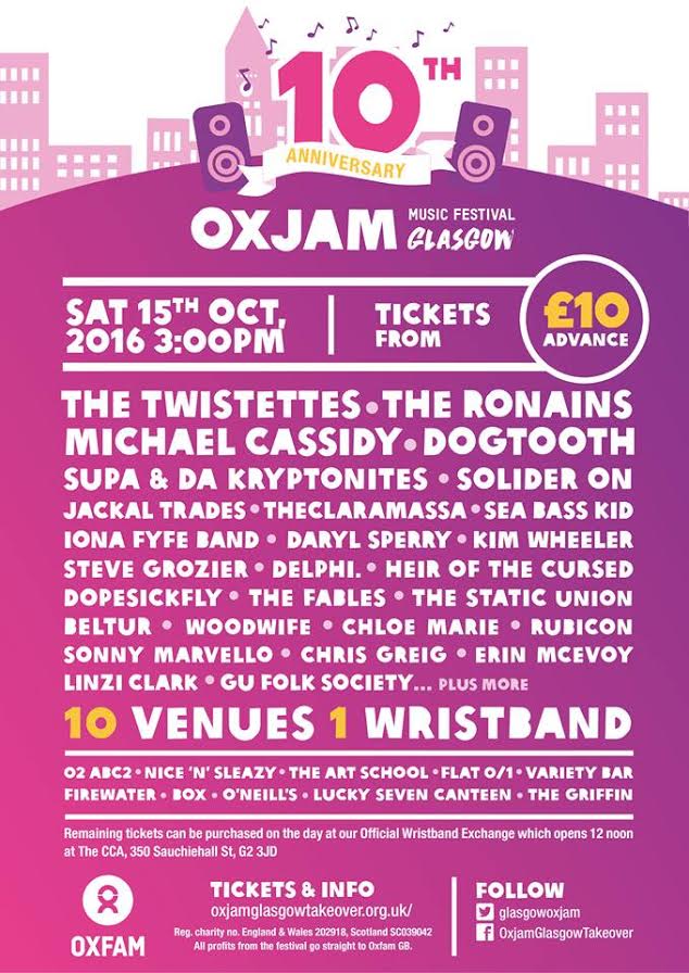 GlasgowLiving's tweet photo. This years @oxjamfestival #WeekendWhereaboots @o2abc @nice_n_sleazy @GsofA @flat01Glasgow @firewaterclub
https://t.co/0cvhoB3rCA https://t.co/vLCDUISGNJ