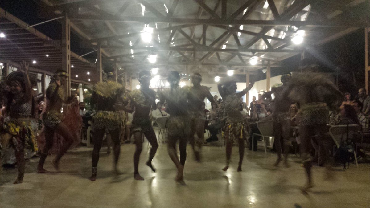 AstroRaikoh's tweet photo. A typical Colombian dancing style of the Caribbean (El Mapalé) making its appearance in the conference dinner of #IAUS327 https://t.co/txLIt3VjYT