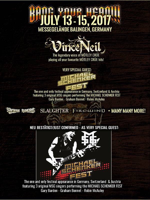 TempleofRockST's tweet photo. Great news - The Michael Schenker Fest will be co-headlining Bang Your Head Festival in Germany. @bangyourhead 

https://t.co/BDiYVbz6ZO. https://t.co/wPaC6QpB9G