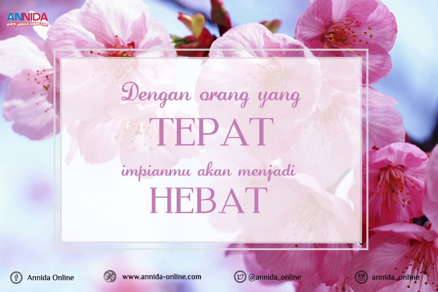Annida_Online's tweet photo. Impian Hebat karena Orang yang Tepat>>> https://t.co/pUd1QkS6Xk https://t.co/XnseNglj69