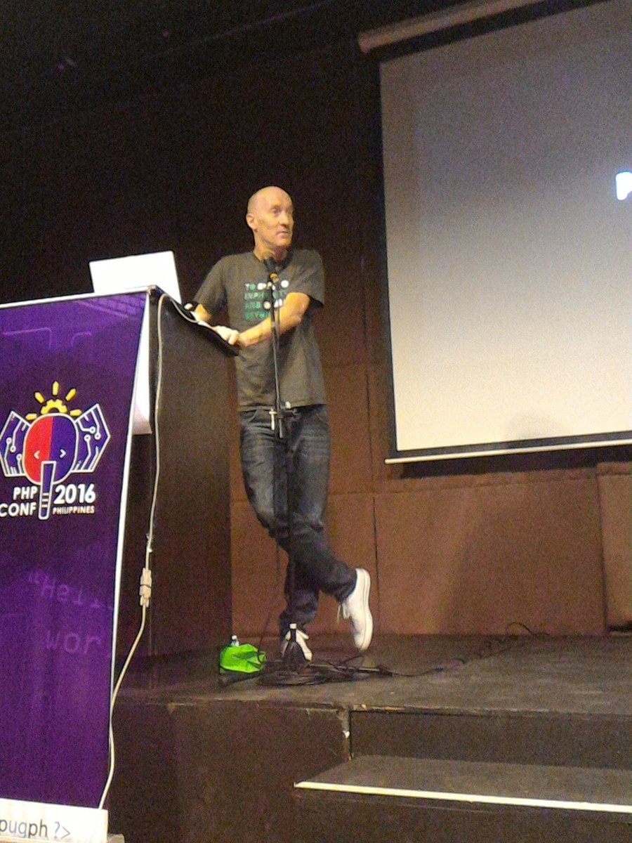 PHPConfPH's tweet photo. Pierre Joye for the topic Extending PHP 101(how and when to do it or not) #phpughph #phpconfph #phpconfph2016 #php #php7 #ilovePHP #PH 👍😊 https://t.co/mbQdVEFXHS