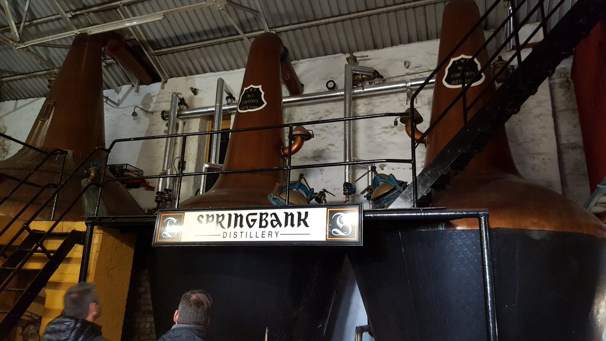fr1day's tweet image. Can&apos;t visit Campbeltown without going to Springbank! Tks to our Glen Scotia hosts for organising the tour #PrivateBarrelCo #whisky