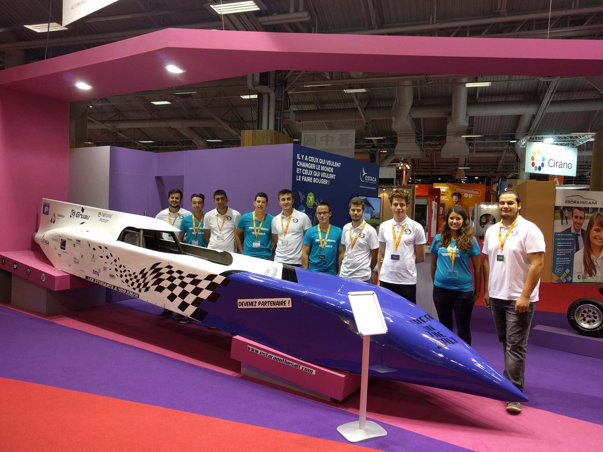 EstacaOnTheSalt's tweet photo. Dernier WE du #MondialAuto, un billet sur des étudiants à 400 kmh en véhicule électrique ça vous dit ? 
RDV Stand 221 Hall 2 @Caradisiac https://t.co/SR3TbV02st