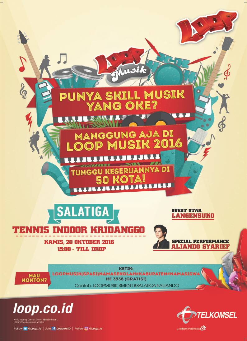 TselSMG's tweet photo. Ngefans sama Aliando? Pasti pengen nonton kaan? Yuuk buruan loopers sms yaaa gratis lho @alicioussmg_  #loopmusik https://t.co/249O6hNWvS