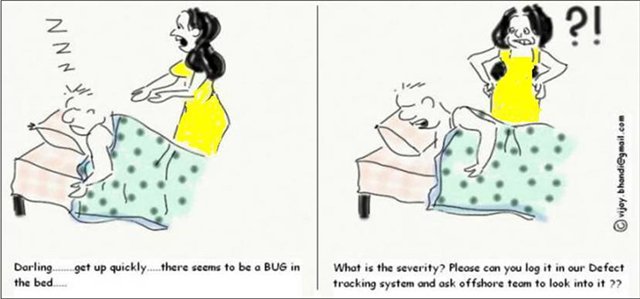 systemiseonline's tweet image. This is how a web developer response when he heard the word "BUG".

#WebDevelopers #TechyProblem #JokeTime #systEmise