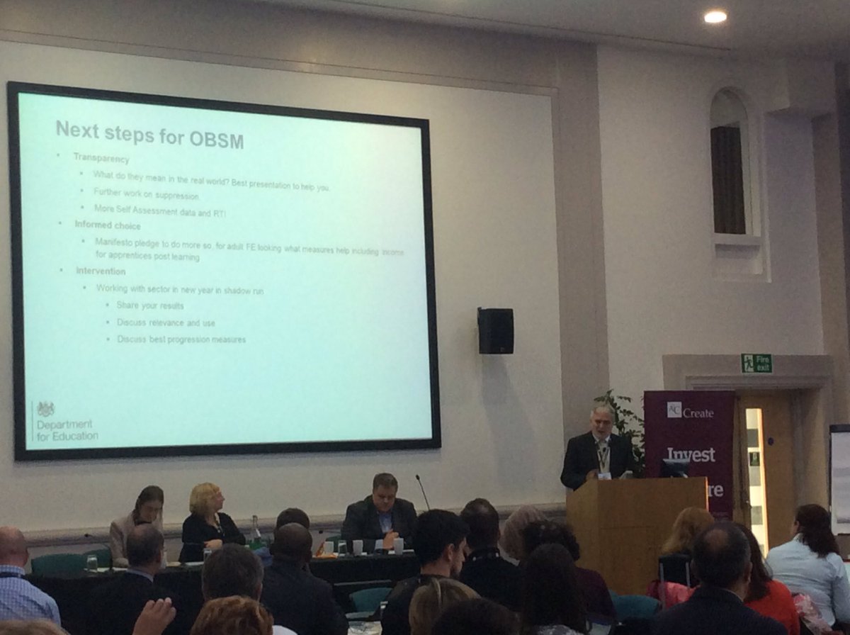AoC_Create's tweet image. &apos;Quality data is improving dramatically&apos;, says Adrian Jones of @educationgovuk at the #aocdata conf in @WoburnHouseCC #AoCEvents