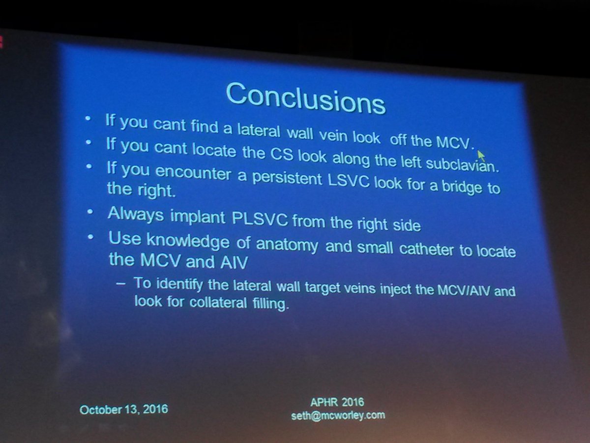 EPinnovation's tweet photo. LV placement in CS anomalies: know the anatomy, have the tools (and skills!). Very practical presentation! @seth_j_worley #aphrs2016 https://t.co/IUFt1QsMNP