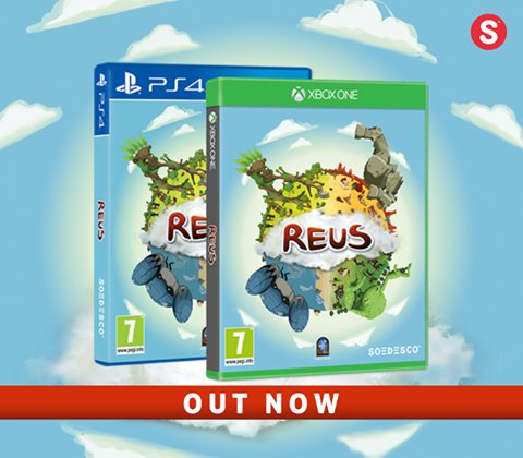 SOEDESCO's tweet photo. #REUS is now available digitally and in retail for PS4 and Xbox One in Europe! Get it today! #Games #Retweet https://t.co/YXAuLTOooG