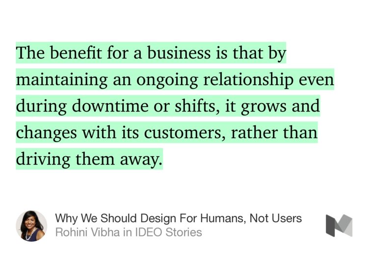 soph_discoball's tweet photo. “Why We Should Design For Humans, Not Users” by @rohinivibha https://t.co/MOpZIFPbFl https://t.co/MojYQIopAO