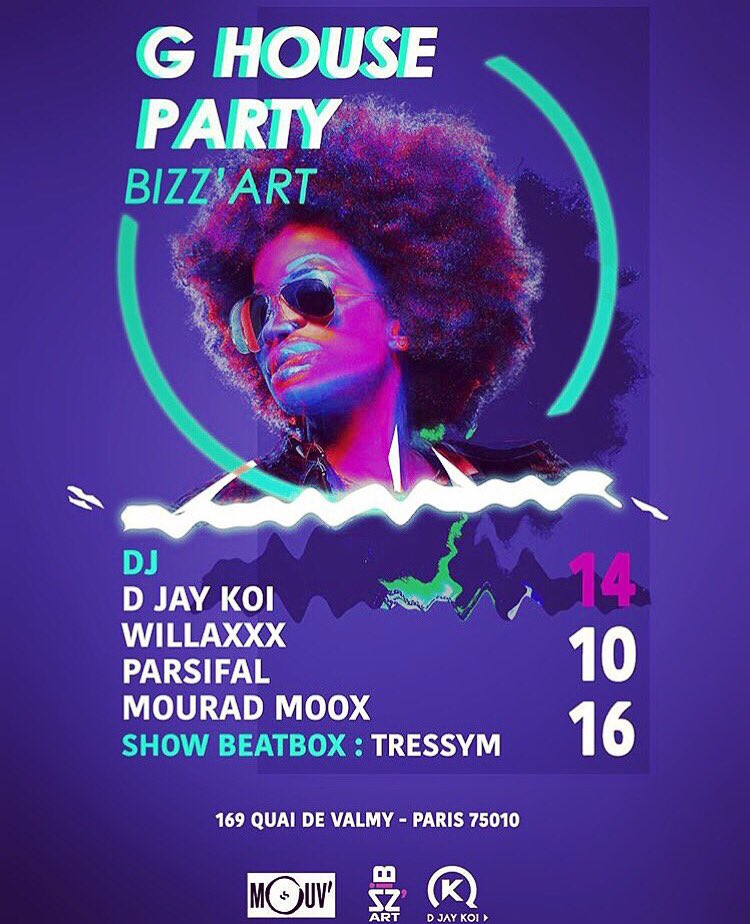 PARSIFALMUSIC's tweet photo. The #G-house party it's tonight!! See you there with my friends @deejaykoi @MouradMoox @mouv @willaxxx https://t.co/bLiOmqEMRf