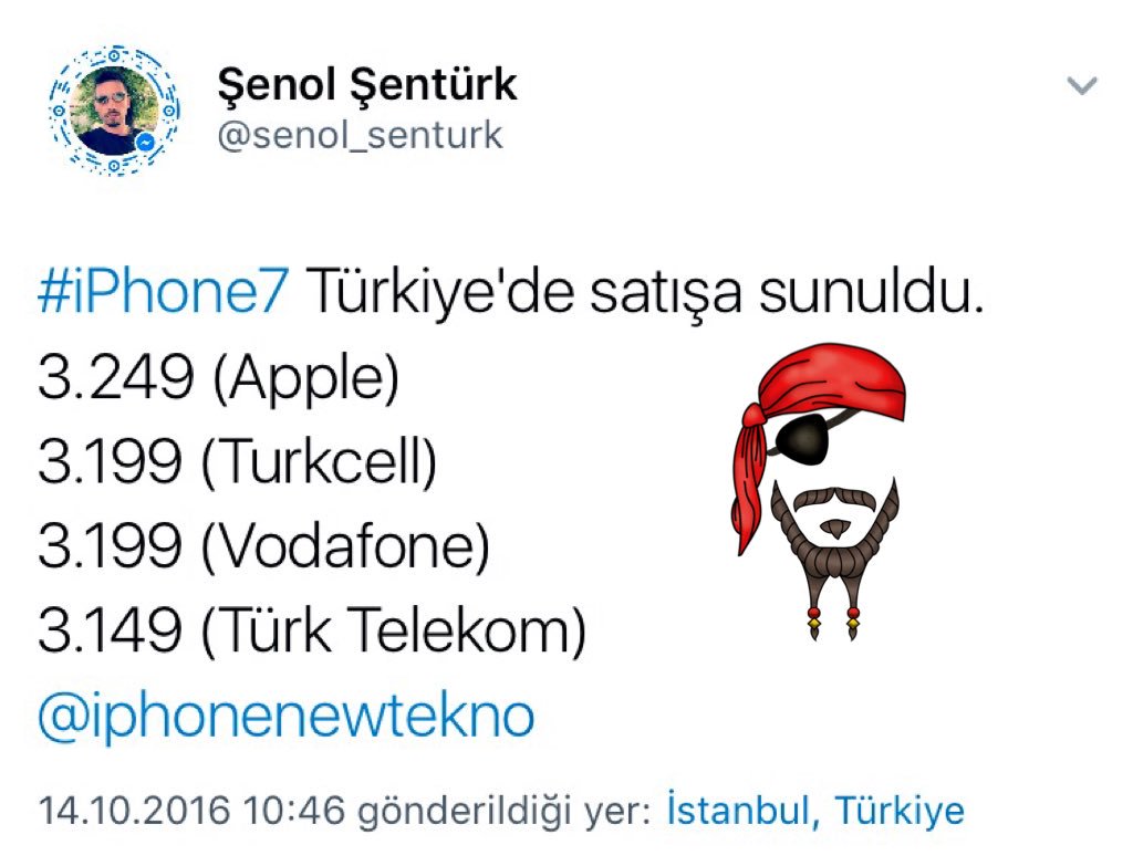 <a href="/Apple/">Apple</a> <a href="/AppStore/">App Store</a>  #Turkey #apple 3.249TL nedir #iphone7 #Samsung mu üretti başkasının malını satar gibi kar koymuşsun.<a href="/AppleSupport/">Apple Support</a>