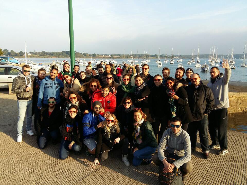 The Team ! Today départ pour l île aux moines :) @SpeachMe_EMEA