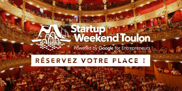 swtoulon's tweet image. 😀 Avez vous pensé à réserver votre place pour le Startup Weekend Toulon 2016 ? 
La billetterie, c'est par ici 👉 : swtln3.eventbrite.com