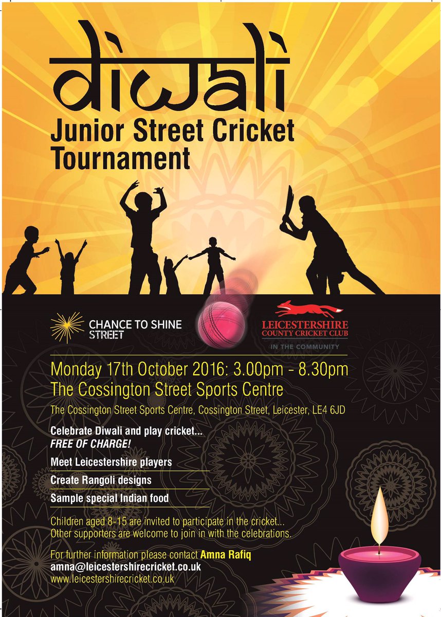 .<a href="/Leicester_IF/">Leicester IF</a> please RT upcoming Diwali Cricket Celebration event